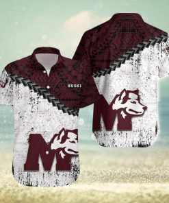 Saint Marys Huskies Ca Cis Grunge Polynesian Tattoo Pattern Hawaiian Shirt For Fans