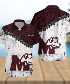 Saint Marys Huskies Ca Cis Grunge Polynesian Tattoo Pattern Hawaiian Shirt For Fans