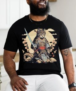 Samurai Ninja Cat Vintage Japanese Shirt