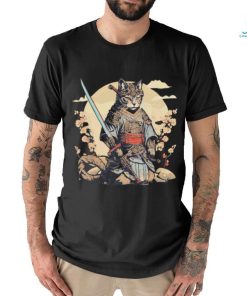 Samurai Ninja Cat Vintage Japanese Shirt