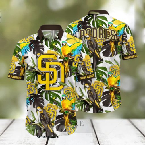 San Diego Padres MLB Flower All Over Print 3D Hawaiian Shirt