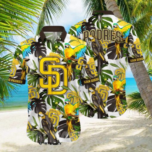 San Diego Padres MLB Flower All Over Print 3D Hawaiian Shirt