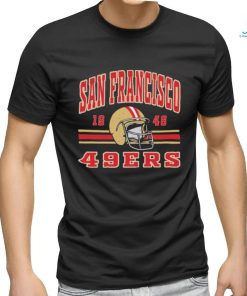 NFL San Francisco 49ers Helmet Retro T Shirt - Limotees