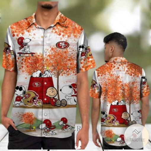 San Francisco 49Ers Snoopy Autumn Hawaiian Shirt