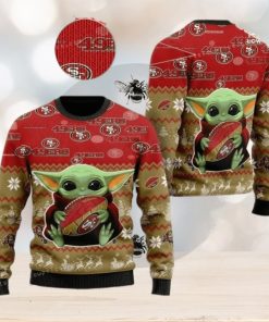 San Francisco 49ers Baby Yoda Womens Ugly Sweater