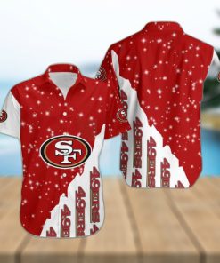 San Francisco 49ers Bling Bling Snowflakes Hawaiian Shirt Men Women Gift For Christmas