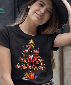 San Francisco 49ers Christmas Tree Black Shirt - Limotees