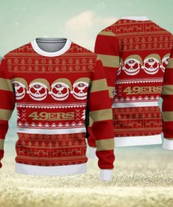 San Francisco 49ers Fans Reindeer Pattern Ugly Christmas Sweater Gift