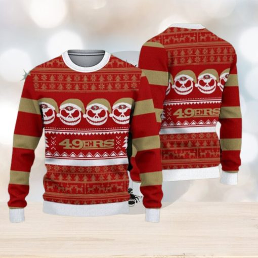 San Francisco 49ers Fans Reindeer Pattern Ugly Christmas Sweater Gift