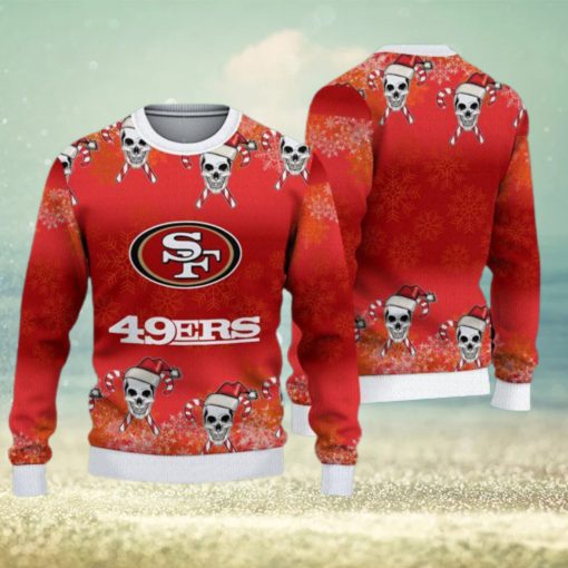 San Francisco 49ers Fans Skull Outfit Knitted Christmas Sweater