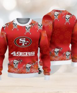 San Francisco 49ers Fans Skull Outfit Knitted Christmas Sweater