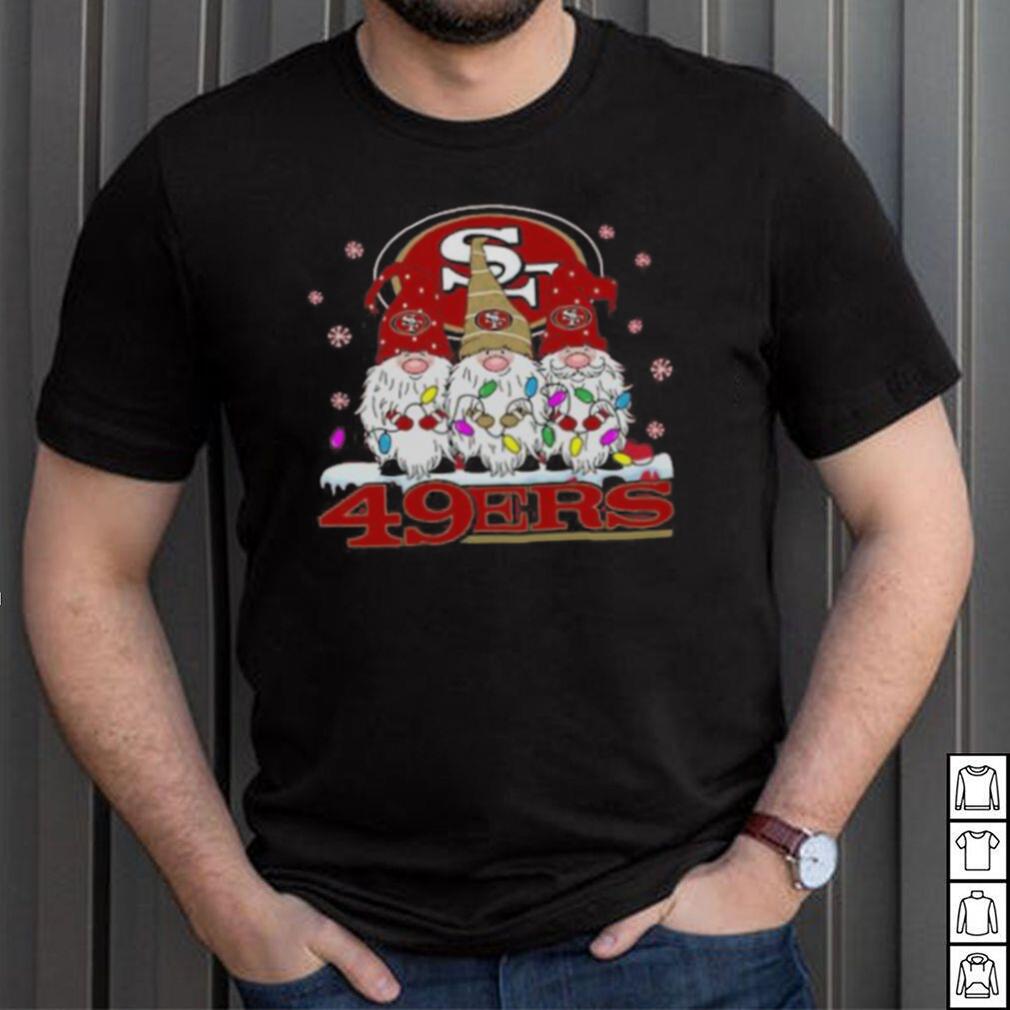 Official san Francisco 49ers Football Gnomes Christmas 2023 T