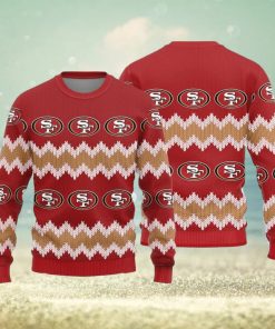 San Francisco 49ers Logo Knitted Pattern Ugly Christmas Sweater