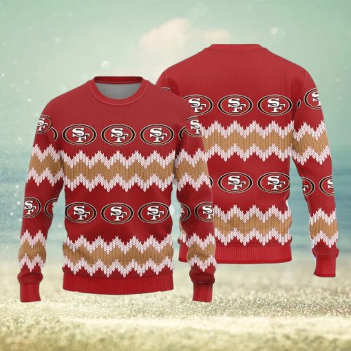 San Francisco 49ers Logo Knitted Pattern Ugly Christmas Sweater