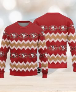 San Francisco 49ers Logo Knitted Pattern Ugly Christmas Sweater