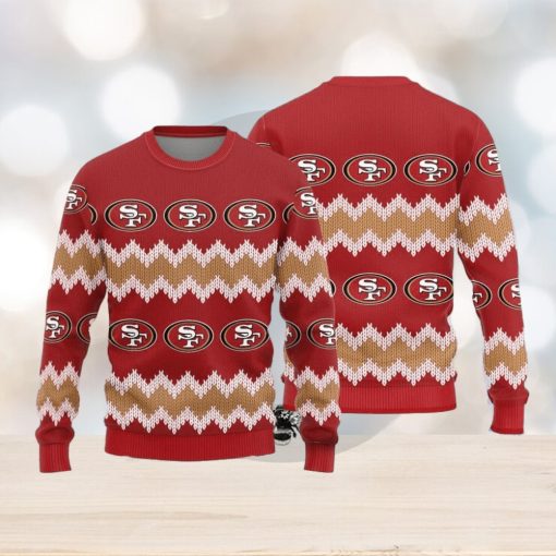 San Francisco 49ers Logo Knitted Pattern Ugly Christmas Sweater