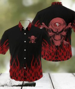 San Francisco 49ers NFL Skull Halloween Gift Fans Hawaiian Shirt For Men And Women