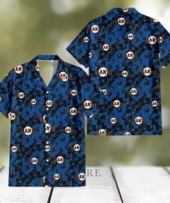 San Francisco Giants Black Dark Blue Hibiscus Black Background 3D Hawaiian Shirt Gift For Fans