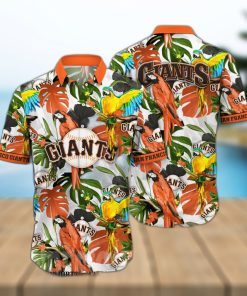 San Francisco Giants MLB Mens Floral Button Up Shirt