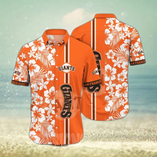 San Francisco Giants MLB Flower Unisex Full Printed Hawaiian Shirt