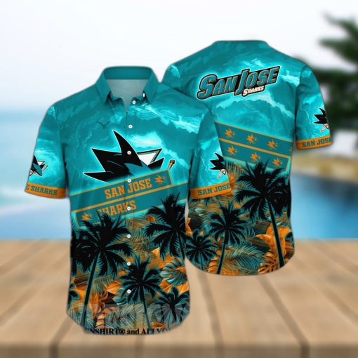 San Jose Sharks NHL Floral Classic Full Printing Hawaiian Shirt