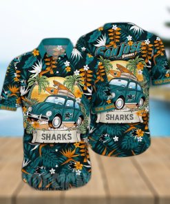 San Jose Sharks NHL Flower 3D All Over Print Hawaiian Shirt