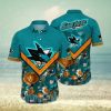 San Jose Sharks NHL Floral All Over Printed Hawaiian Shirt