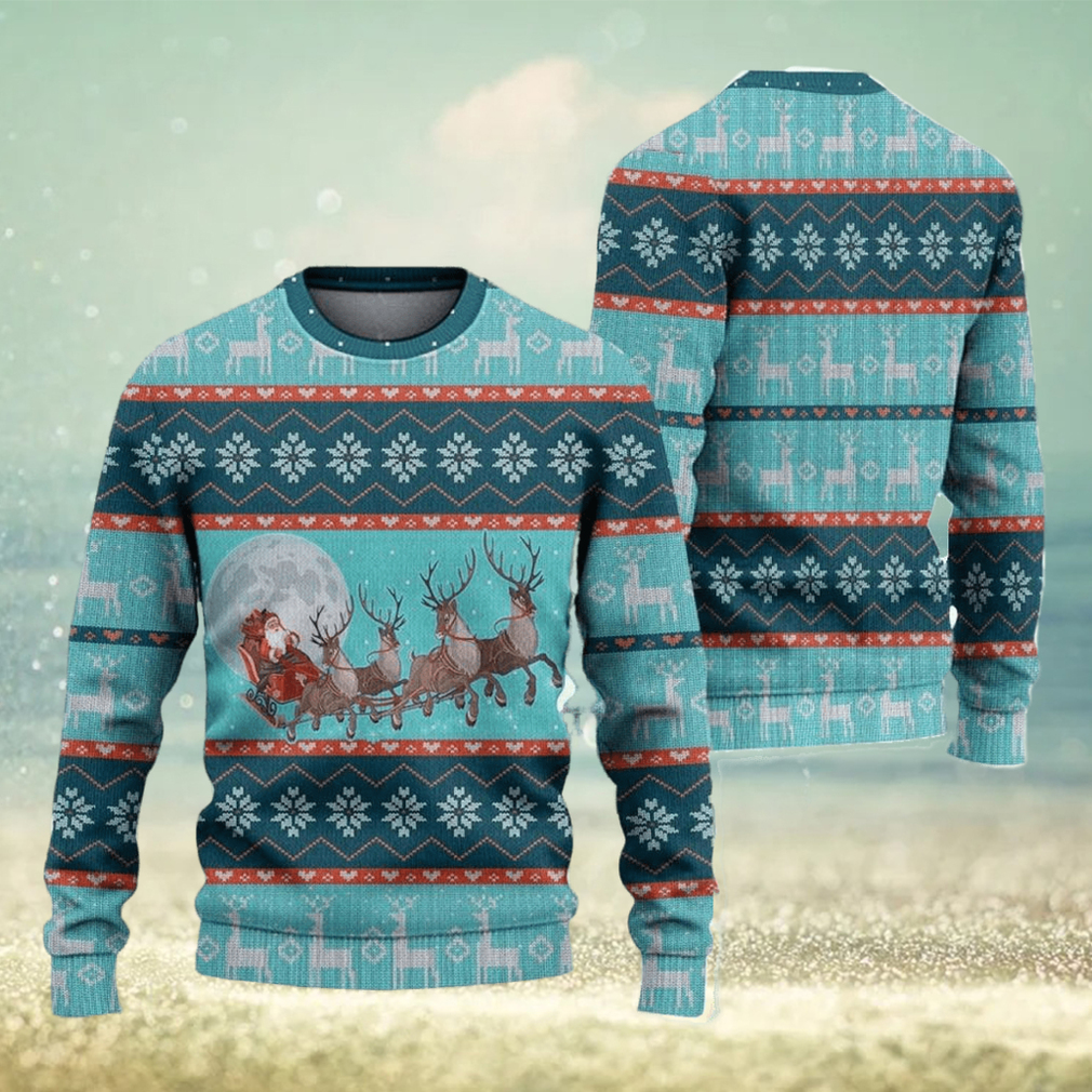 Dallas Cowboys Christmas Reindeers Pattern Ugly Sweater For Men