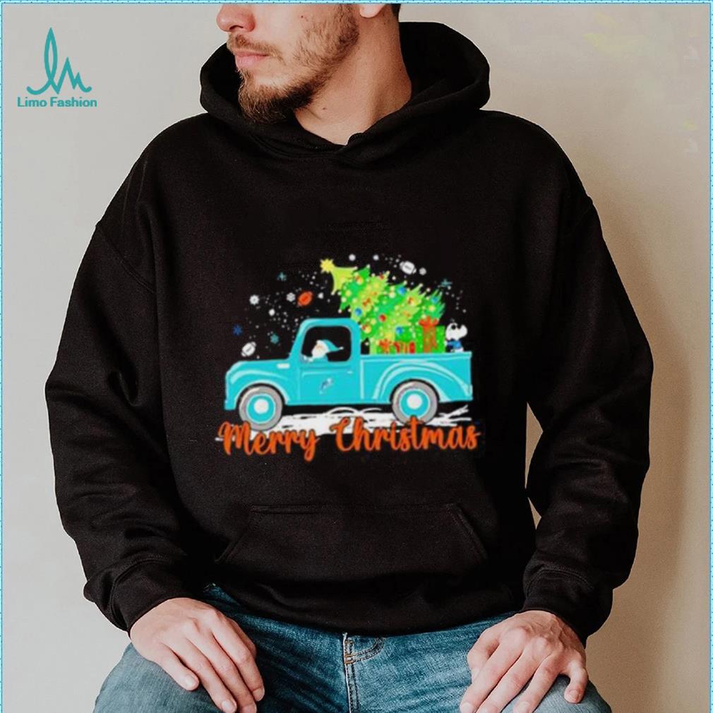 Miami Dolphins Santa Hat Christmas Light Shirt, hoodie, sweater