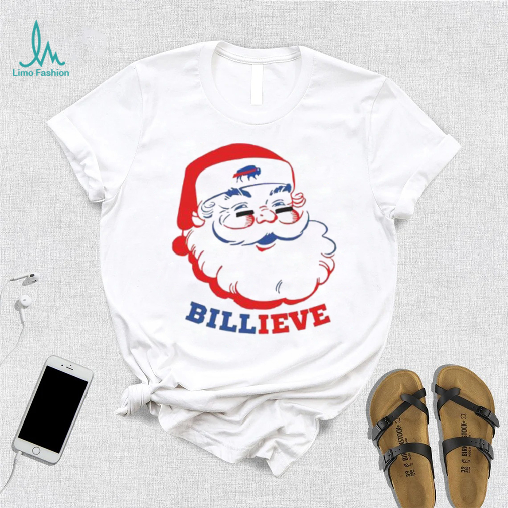 This House Billieves In Santa Shirt - Buffalo Bills Christmas Sweatshirt  Unisex T-shirt