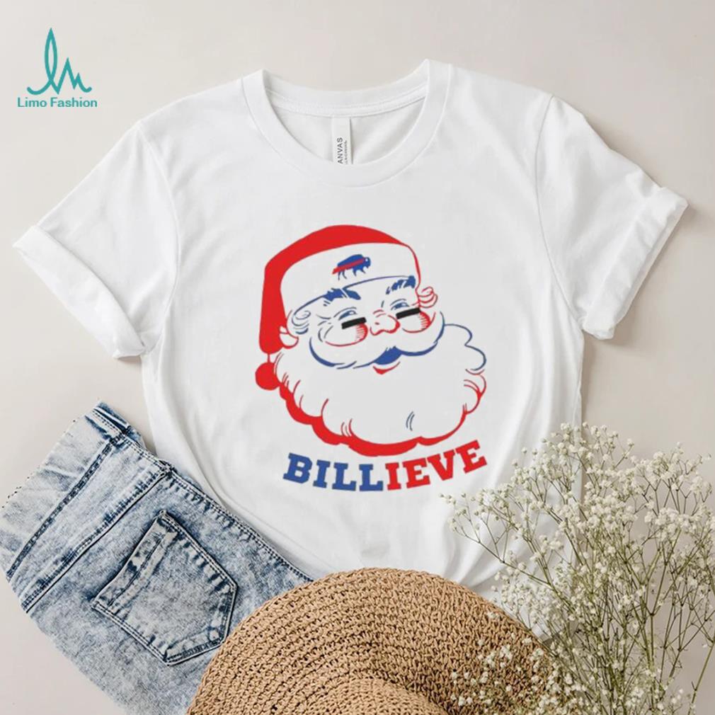 Santa Claus Buffalo Bills Billieve Christmas T Shirt - Limotees