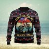 Santa Goes Down Christmas Ugly Sweater Mens