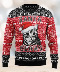 Santa Claws Cat Ugly Christmas Sweater Thankgiving Gift Men Women