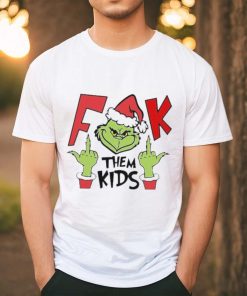 Santa Grinch middle fingers fuck them kids Merry Christmas 2023 sweater