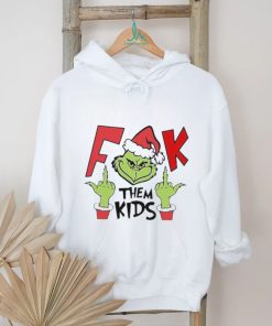 Santa Grinch middle fingers fuck them kids Merry Christmas 2023 sweater