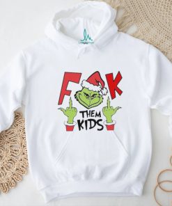 Santa Grinch middle fingers fuck them kids Merry Christmas 2023 sweater