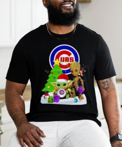 Cubs Christmas baby groot grinch logo Chicago Cubs shirt, hoodie