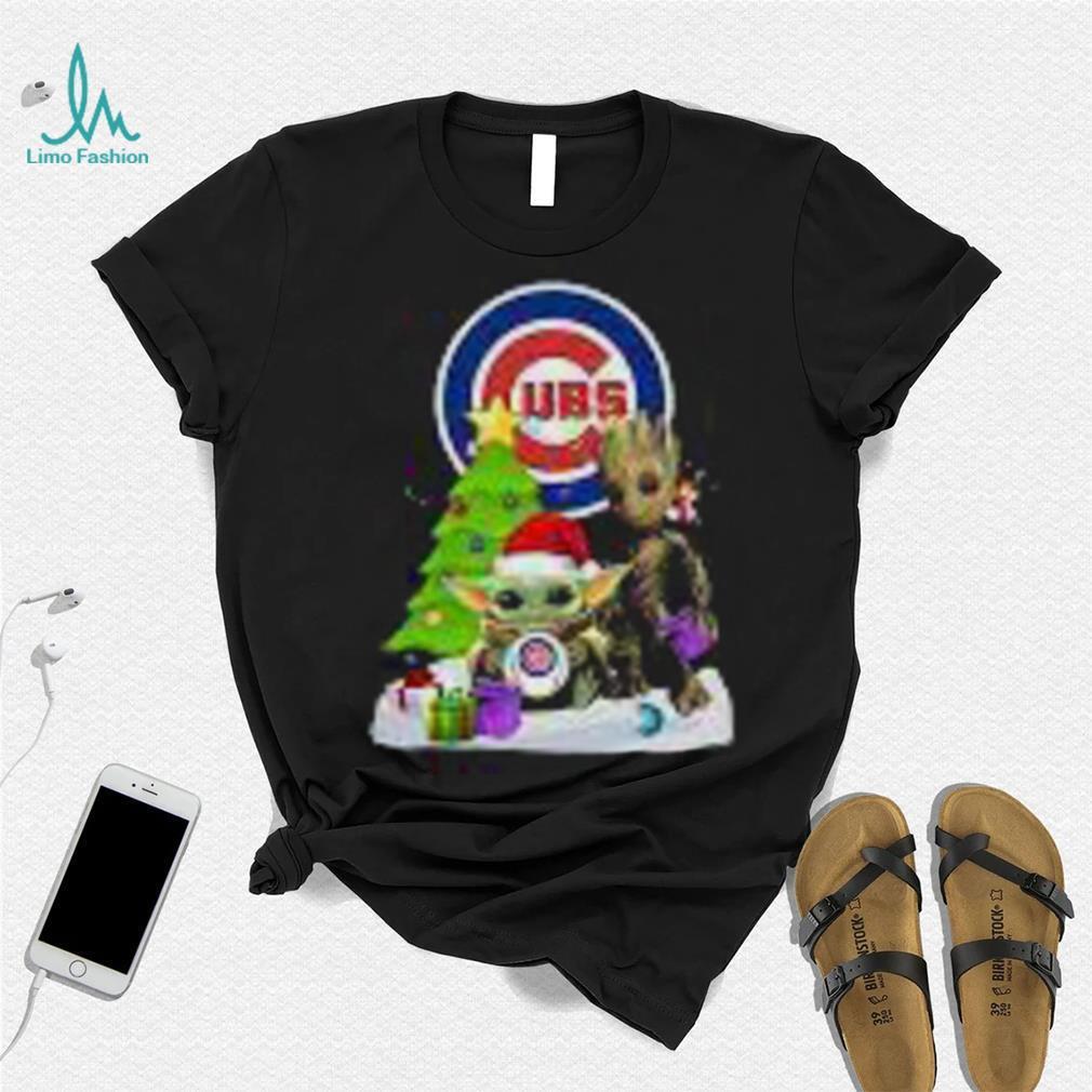 Chicago Cubs Baby Groot And Grinch Best Friends Ugly Christmas