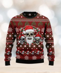 Santa Skull Jolly Ugly Christmas Sweater Gift Men Women