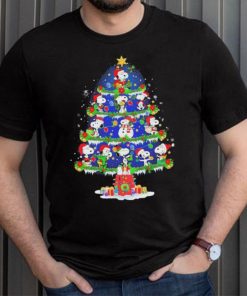 Santa Snoopy Xmas Tree Merry Christmas Shirt