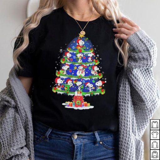 Santa Snoopy Xmas Tree Merry Christmas Shirt