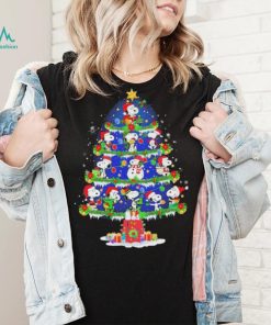 Santa Snoopy Xmas Tree Merry Christmas Shirt