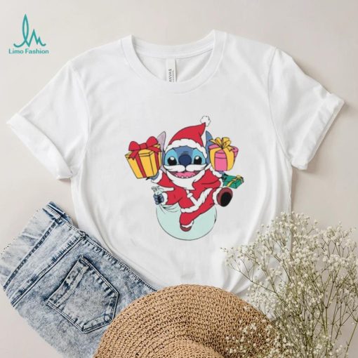 Santa Stitch Christmas Shirt