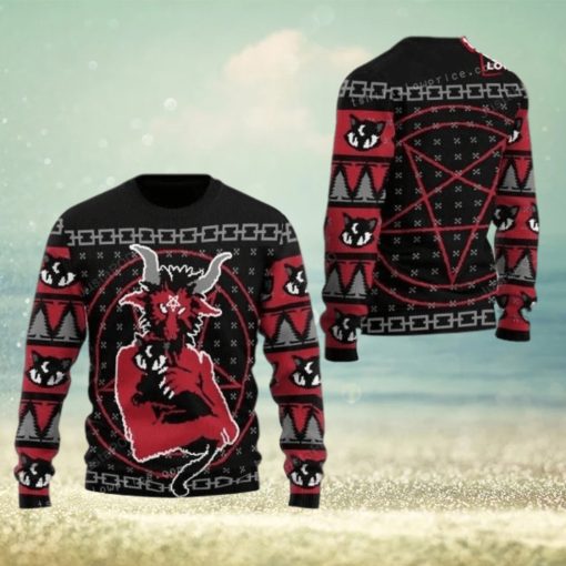 Satanic Ugly Sweater For Woman