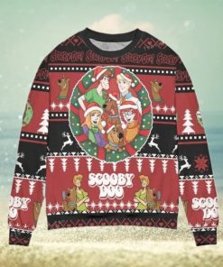 Scooby Doo Christmas Pine Tree Womens Ugly Sweater