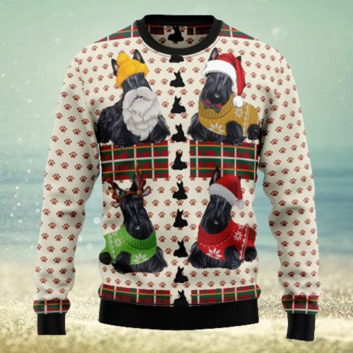 Scottish Terrier Ugly Christmas Sweater Thankgiving Gift Men Women