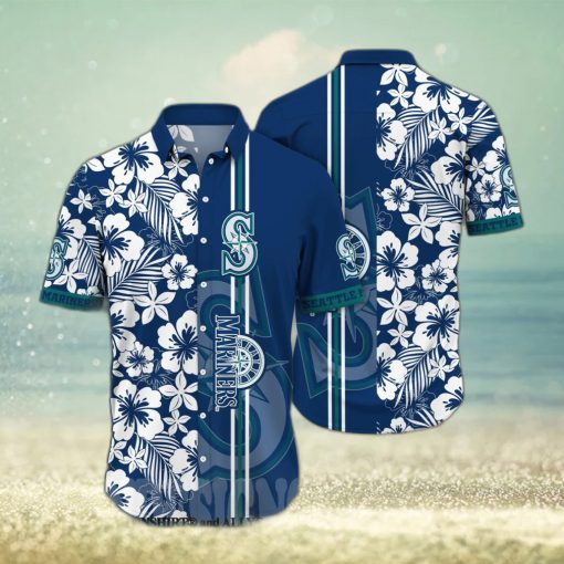 Seattle Mariners MLB Flower All Over Print Unisex Hawaiian Shirt