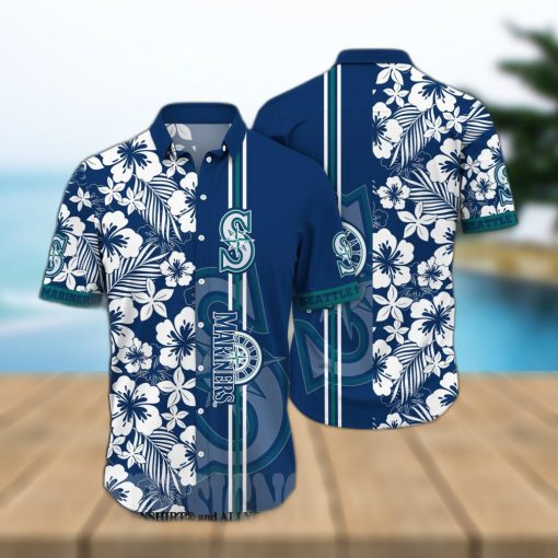 Seattle Mariners MLB Flower All Over Print Unisex Hawaiian Shirt