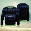 Seattle Seahawks Fans Caro Pattern Ugly Christmas Sweater Gift - Limotees