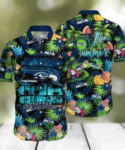 Seattle Seahawks NFL Flower Full Printing Unisex Hawaiian Shirt